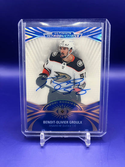 Benoit-Olivier Groulx - Ultimate Introductions 2021 Rookies Auto