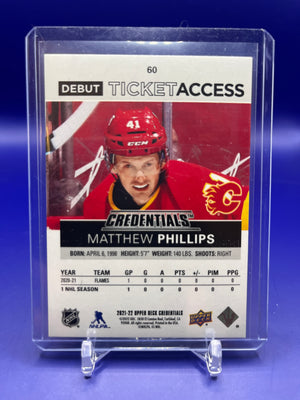 Matthew Phillips - Debut ticket access 851/999