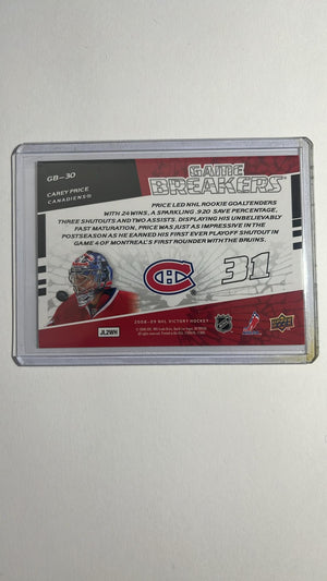 Carey Price - Game Breakers Victory