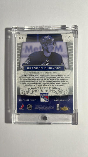 Brandon Dubinsky - Prized Prospects Hot Prospects Auto Patch 054/399