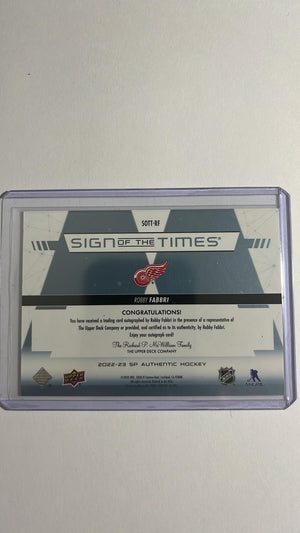 Robby Fabbri - Sign of the Times Auto 41/49