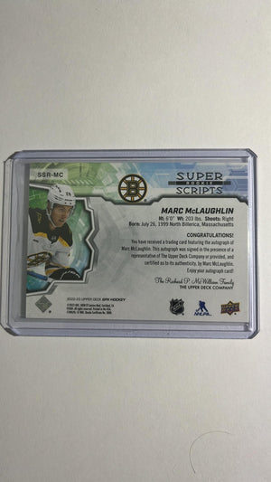 Marc McLaughlin - Super Scripts Rookie Auto SPX