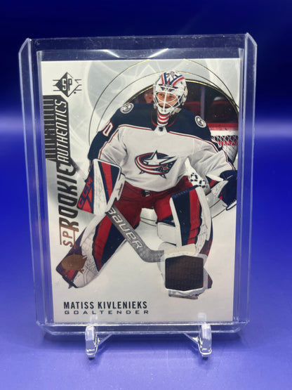 Matiss Kivlenieks - SP Rookie Authentics Patch