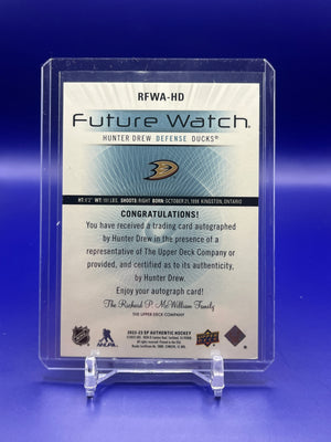 Hunter Drew - Future Watch Retro Auto 161/699